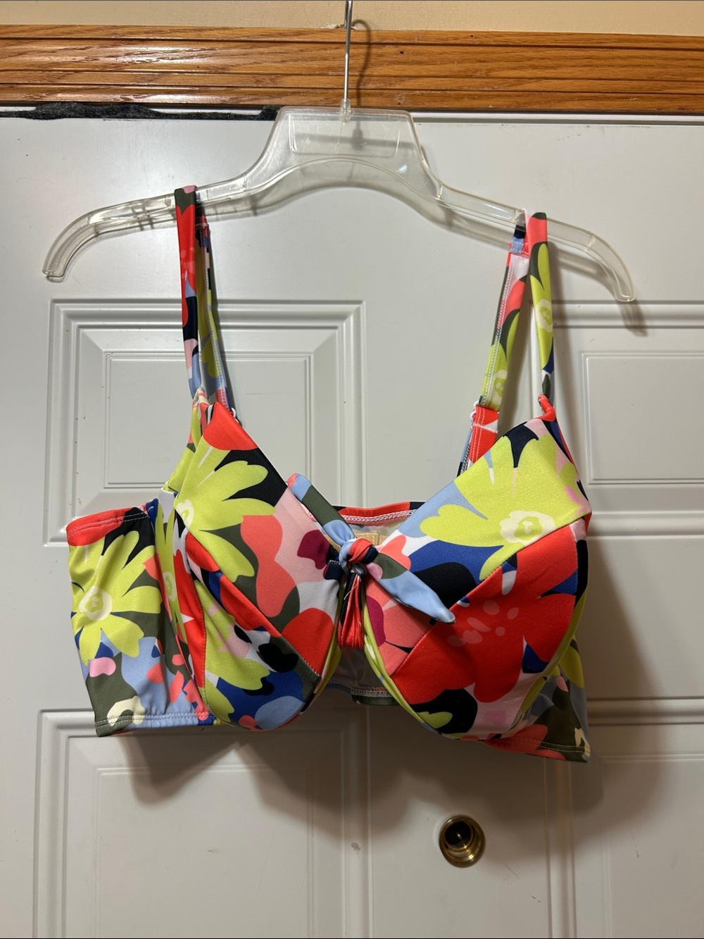 Cacique Floral Underwire Bikini Top - Multicolor 42D NWT